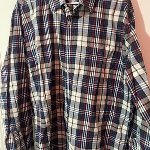 Tommy Hilfiger Men's Checkered Shirt - Navy, Red, White